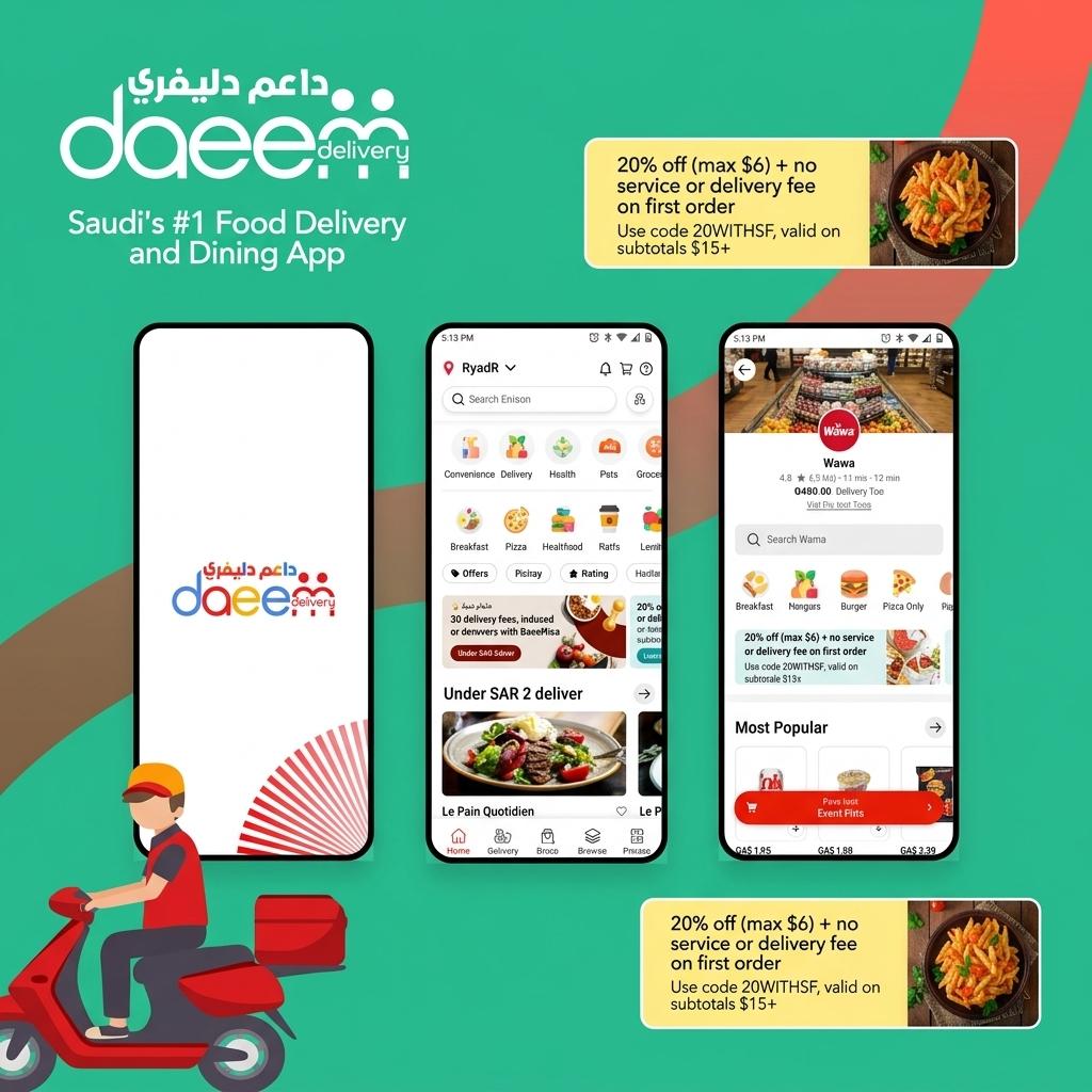 Daeem App Screens Preview
